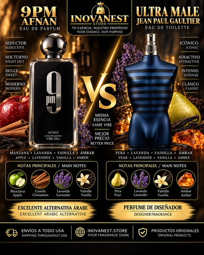 9pm Afna Eau de Parfum 100ml - Men's Fragance 100% ARABES